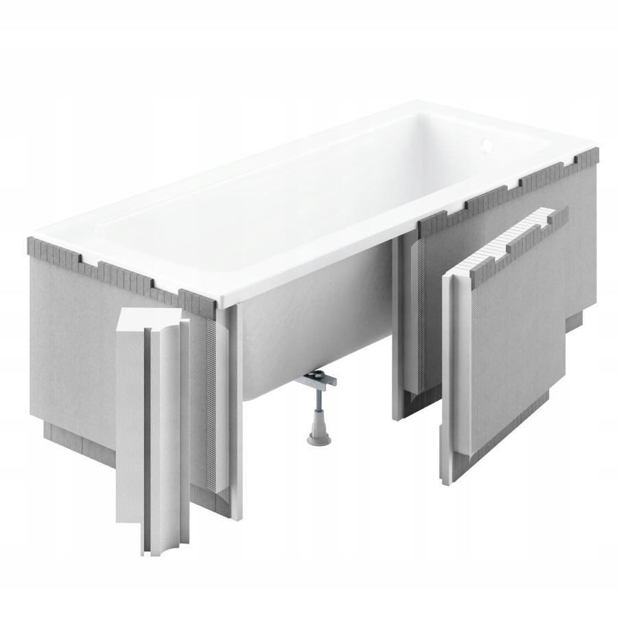 Obudowa podpłytkowa LED 1.041-led 170+90x58 cm do wanien prostokątnych