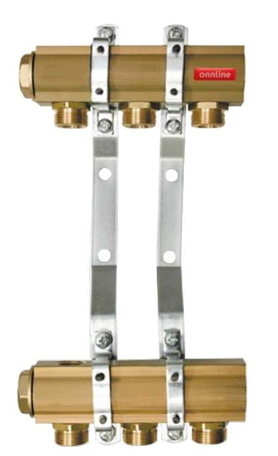 Rozdzielacz Onnline do c.o 9-obw z nyplami 48h