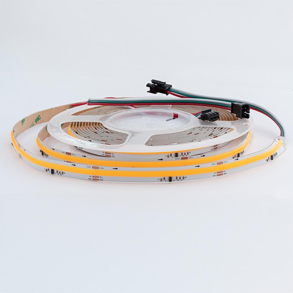 Taśma LED NEXTEC, 24V, COB, 12W, 360 LED, IP20, 4000K Digital IC, SM16703/W