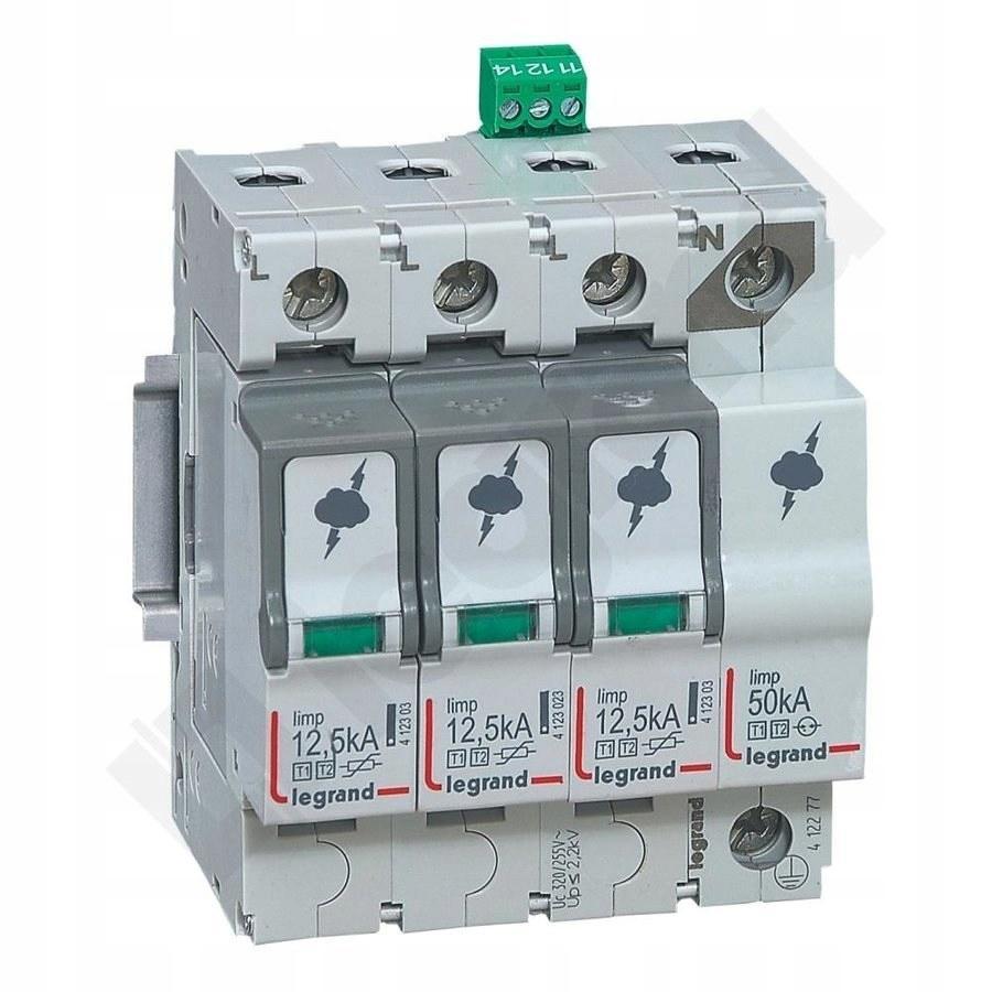 LEGRAND Ogranicznik przepięć T1+T2 12,5/60 3P+N