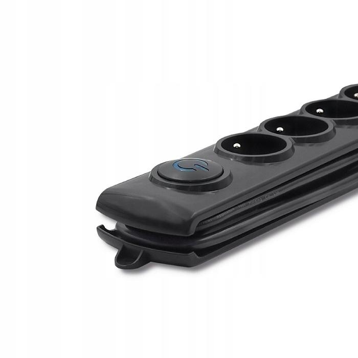 QOLTEC Listwa antyprzepięciowa Quick Switch 6 gniazd 1.8m