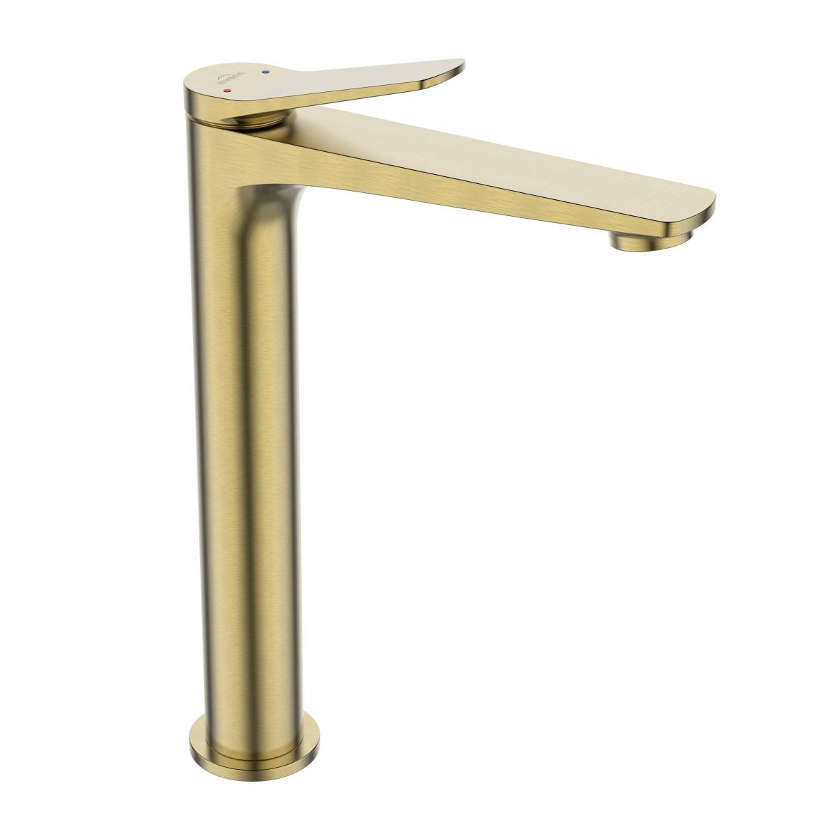 INVENA BATERIA UMYWALKOWA WYSOKA ALONIA INVENA TREND, ZŁOTO SZCZOTKOWANE