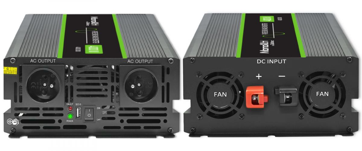 Przetwornica napięcia Monolith | 2000W | 4000W | 12V na 230V | Czysty Sinus