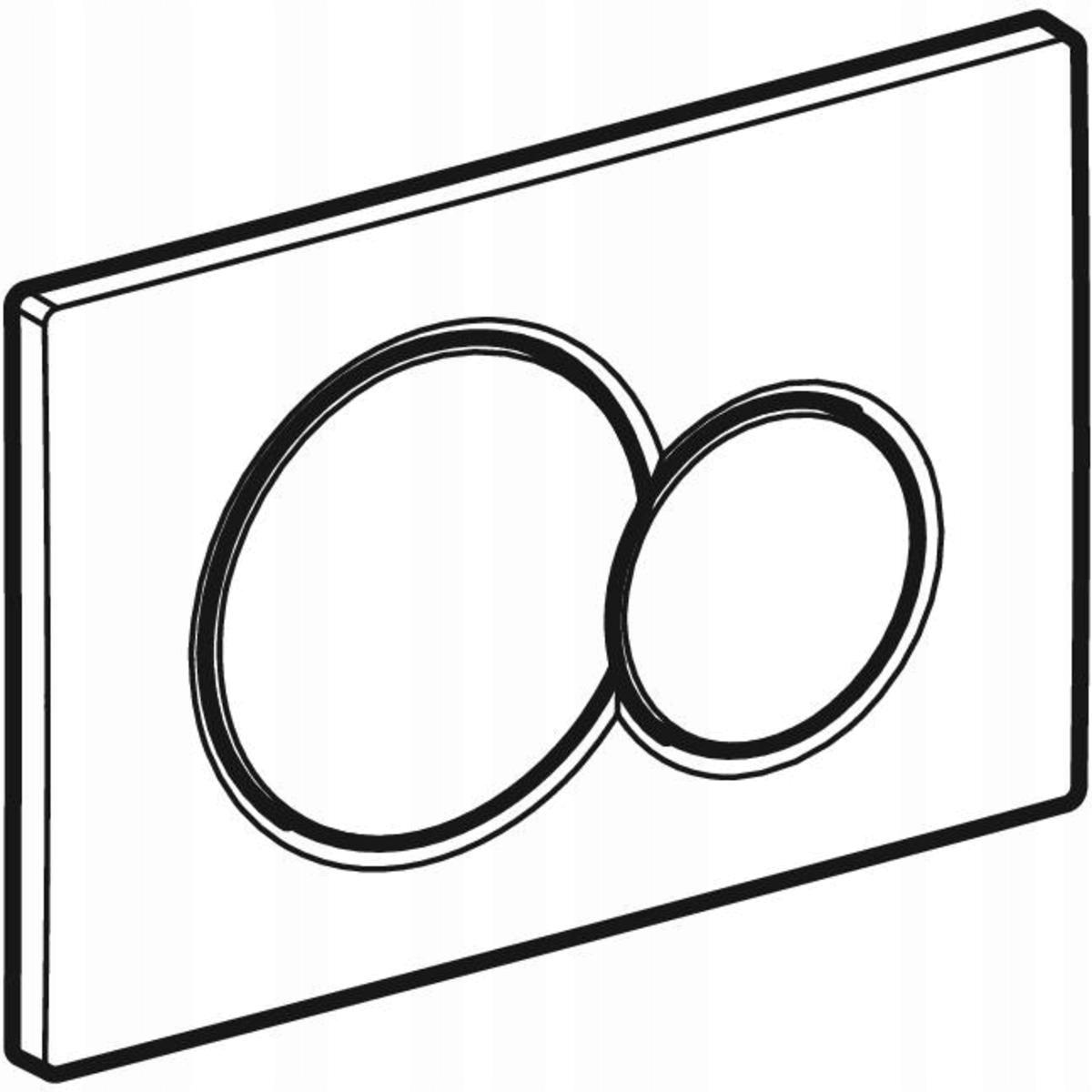 Przycisk uruchamiający GEBERIT Sigma01 okrągły przedni chrom błyszczący