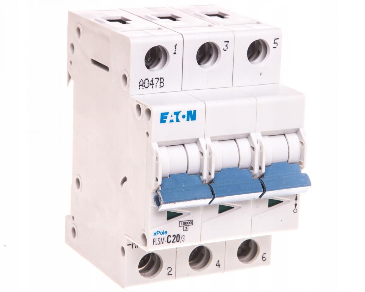 EATON Wyłącznik nadprądowy 3-biegunowy PLSM-C20/3-MW