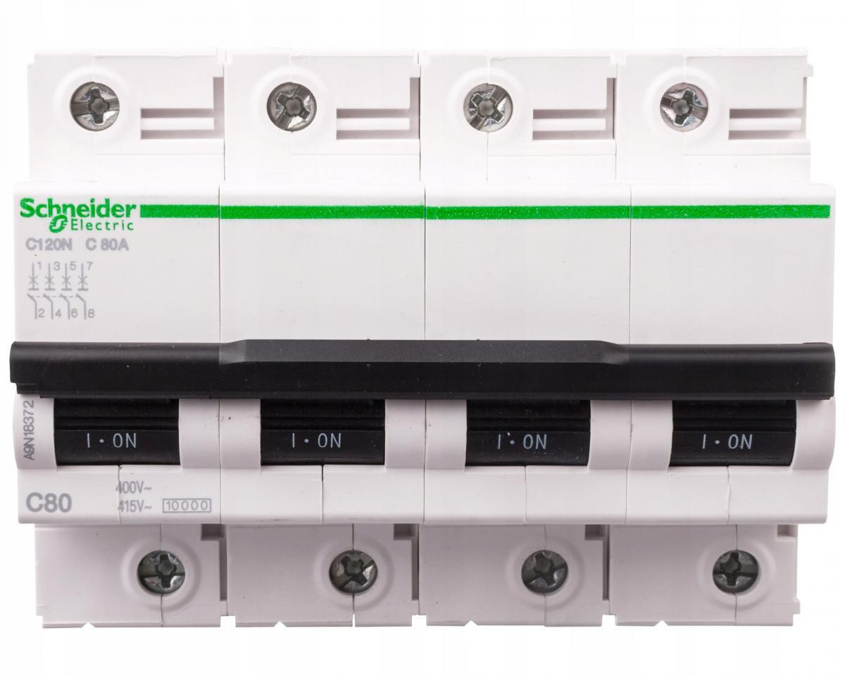 SCHNEIDER ELECTRIC Wyłącznik nadprądowy C120N-C80-4 C 80A 4-biegunowy