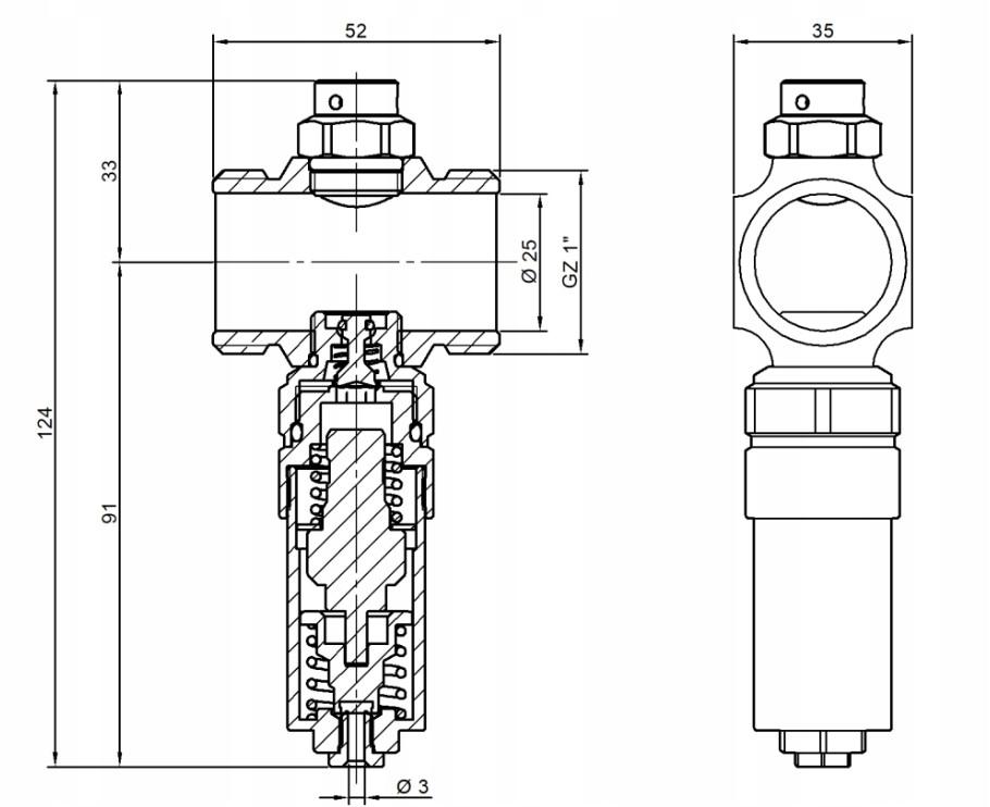 INVENA ZAWÓR ANTYZAMROŻENIOWY 1 DO POMP TYPU MONOBLOK PROV
