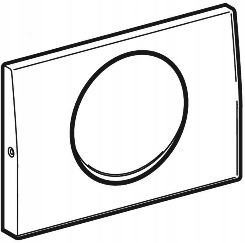 Przycisk uruchamiający GEBERIT Delta10 okrągły przedni stal nierdzewna