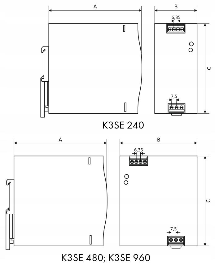 BREVE Zasilacz K3SE 24024N 3x400/ 24VDC 10A