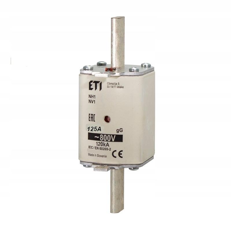 ETI Wkładka topikowa zwłoczna - 800V - KOMBI NH1 GG 125A/800V
