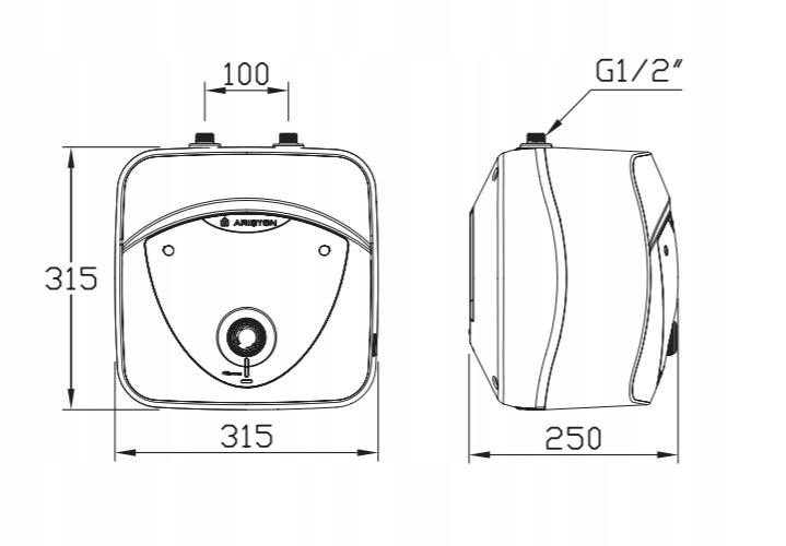 Podgrzewacz elektr. poj do montażu nad zlewem 6l 1500 kW 8 bar ANDRIS