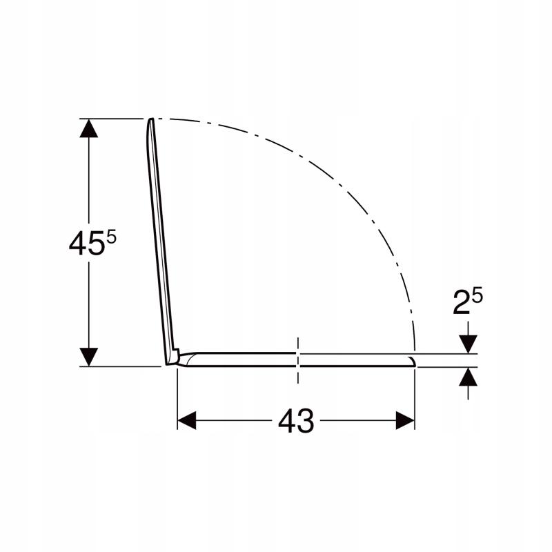 GEBERIT Deska sedesowa KOŁO IDOL z tworzywa Duroplast 10113000 48h