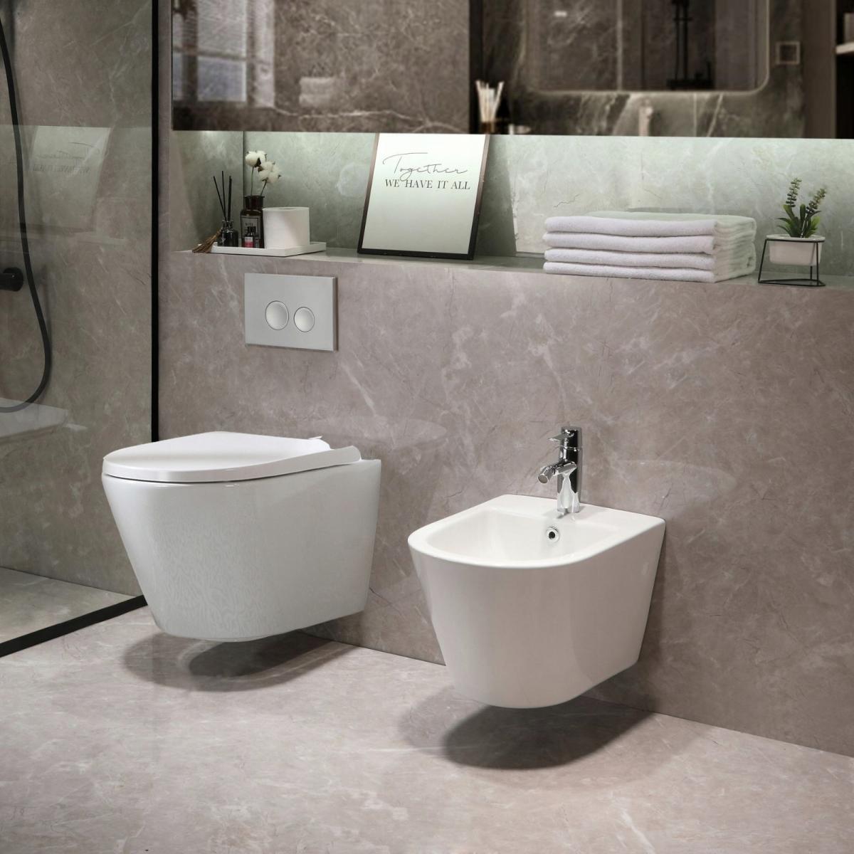 Miska wisząca ONA COMPACTO 48x36cm Rimless Biały SG ROCA[18]