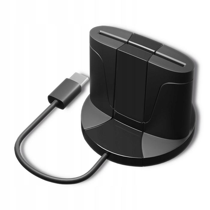 QOLTEC Inteligentny czytnik chipowych kart ID SCR-0632, USB typu C, 50632