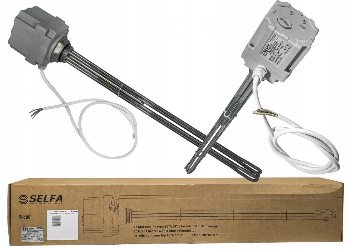 GALMET Komplet elektryczny z grzałką 9kW 230/400V - K6/4