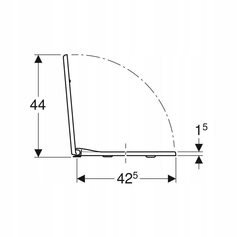 GEBERIT Deska miękka wolnoopadająca KOŁO REKORD K90117000 48h