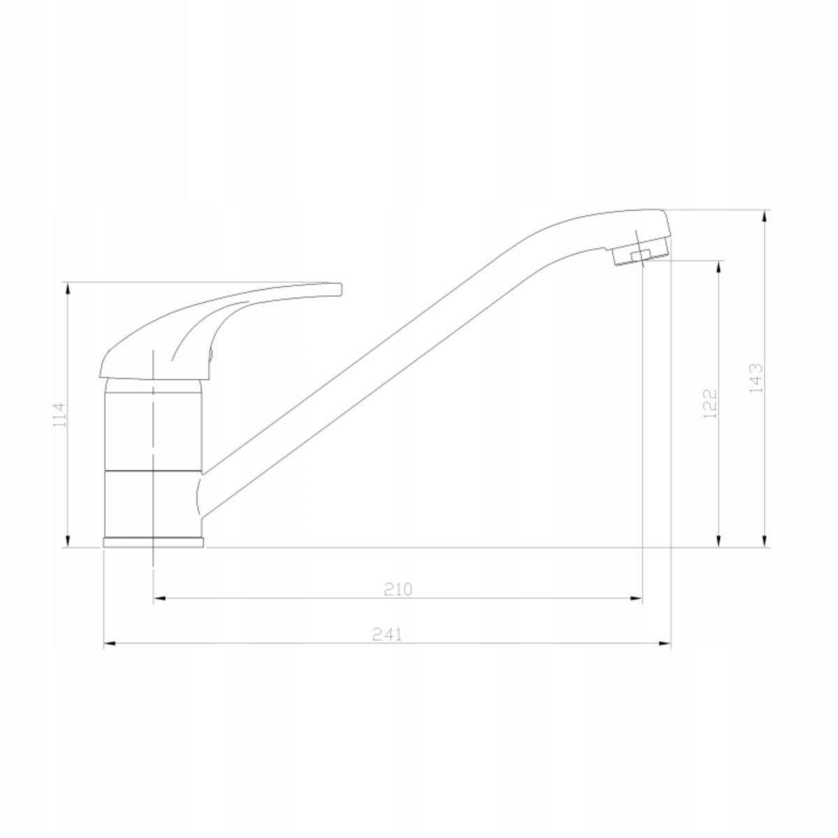 INVENA BATERIA ZLEWOZMYWAKOWA NISKA MITRIS CZARNA