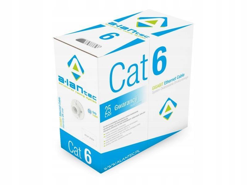 A-LAN Przewód komputerowy ALANTEC UTP GIGABIT kabel 4x2x23AWG kat.6 LSOH