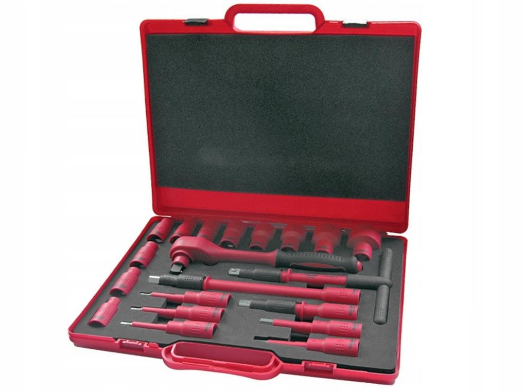 Zestaw kluczy nasadowychVDE3/8 eco w walizeczce