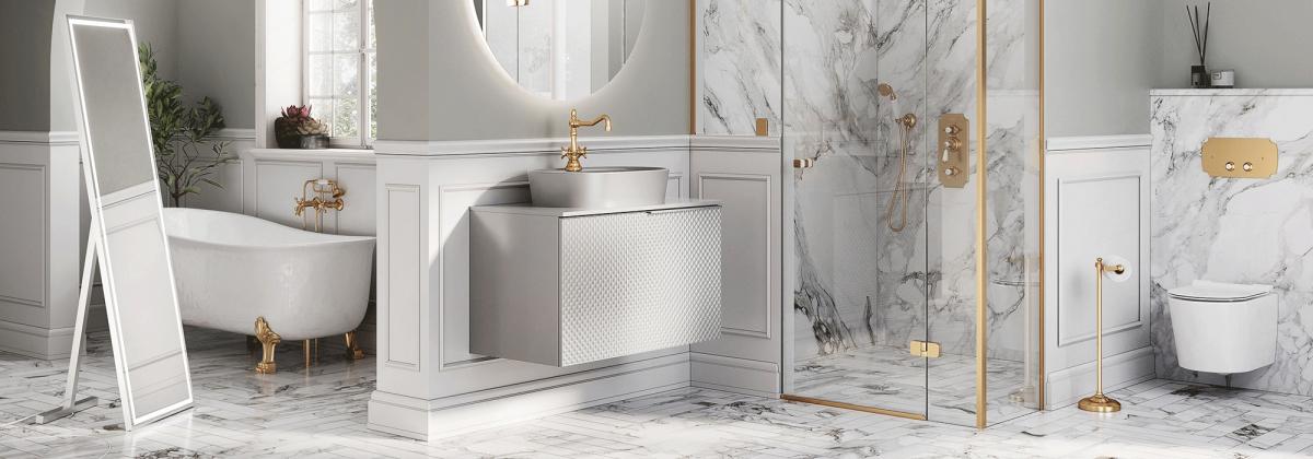 Zestaw: Szafka ELITA TINY+ umywalka ceramiczna 45 Forest Green Mat