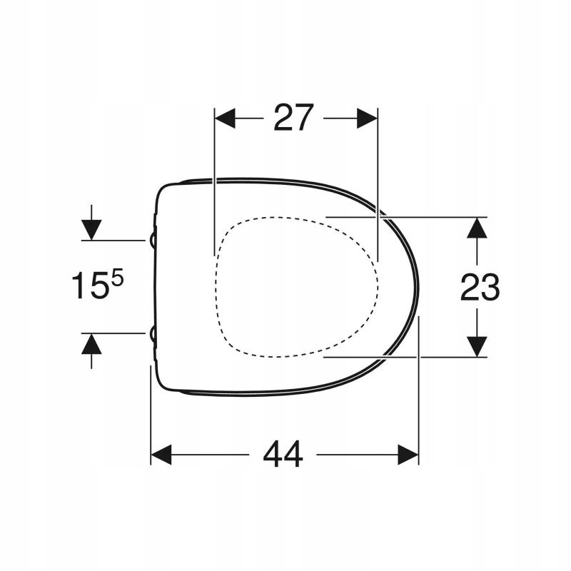 GEBERIT Deska sedesowa KOŁO SOLO Duroplast 70116000 48h