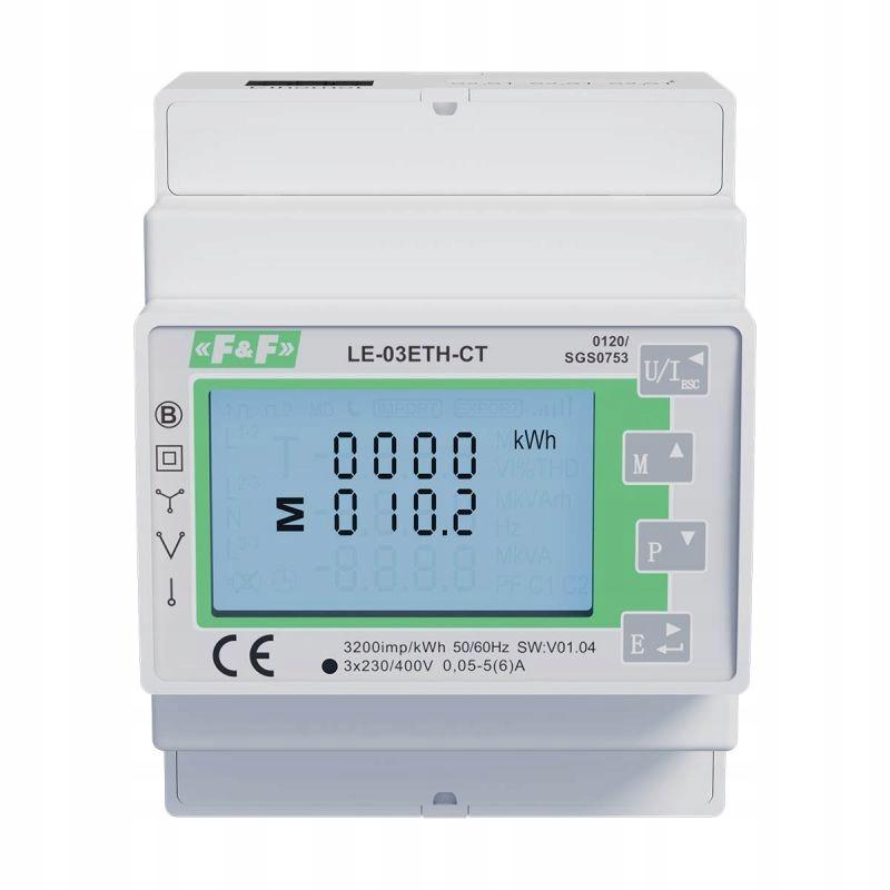 F&F Licznik zużycia energii 3-fazowy LE-03ETH-CT