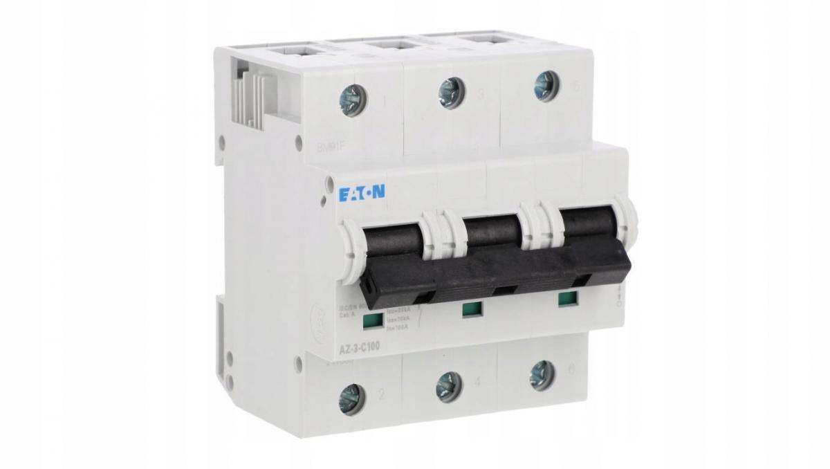 EATON Wyłącznik nadprądowy 25 kA, In= 100 A, char. C, 3-bieg. AZ AZ-3-C100