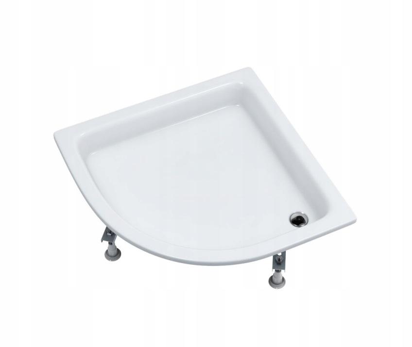 SCHEDPOL Brodzik akrylowy Zefir Standard Plus 90x90x26 cm R55 pólokrągły