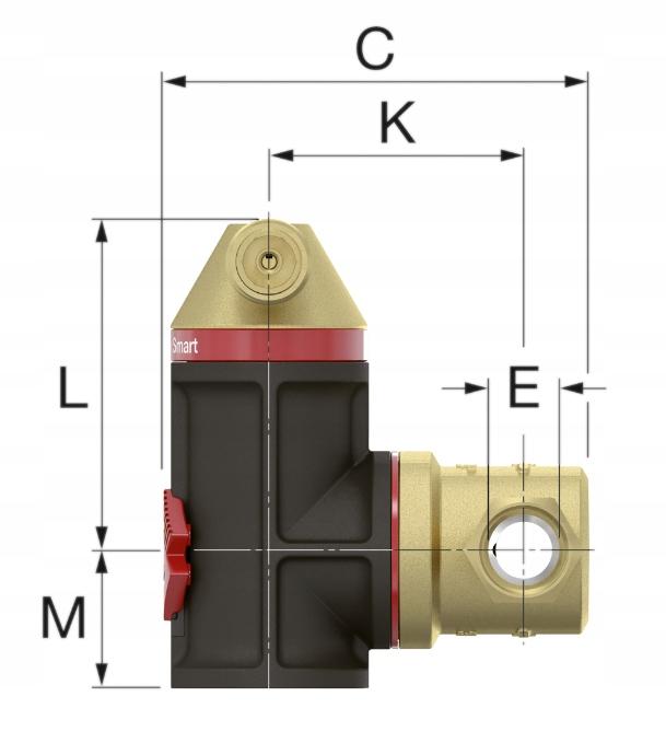 Separator powietrza Flamcovent Smart 1 1/2