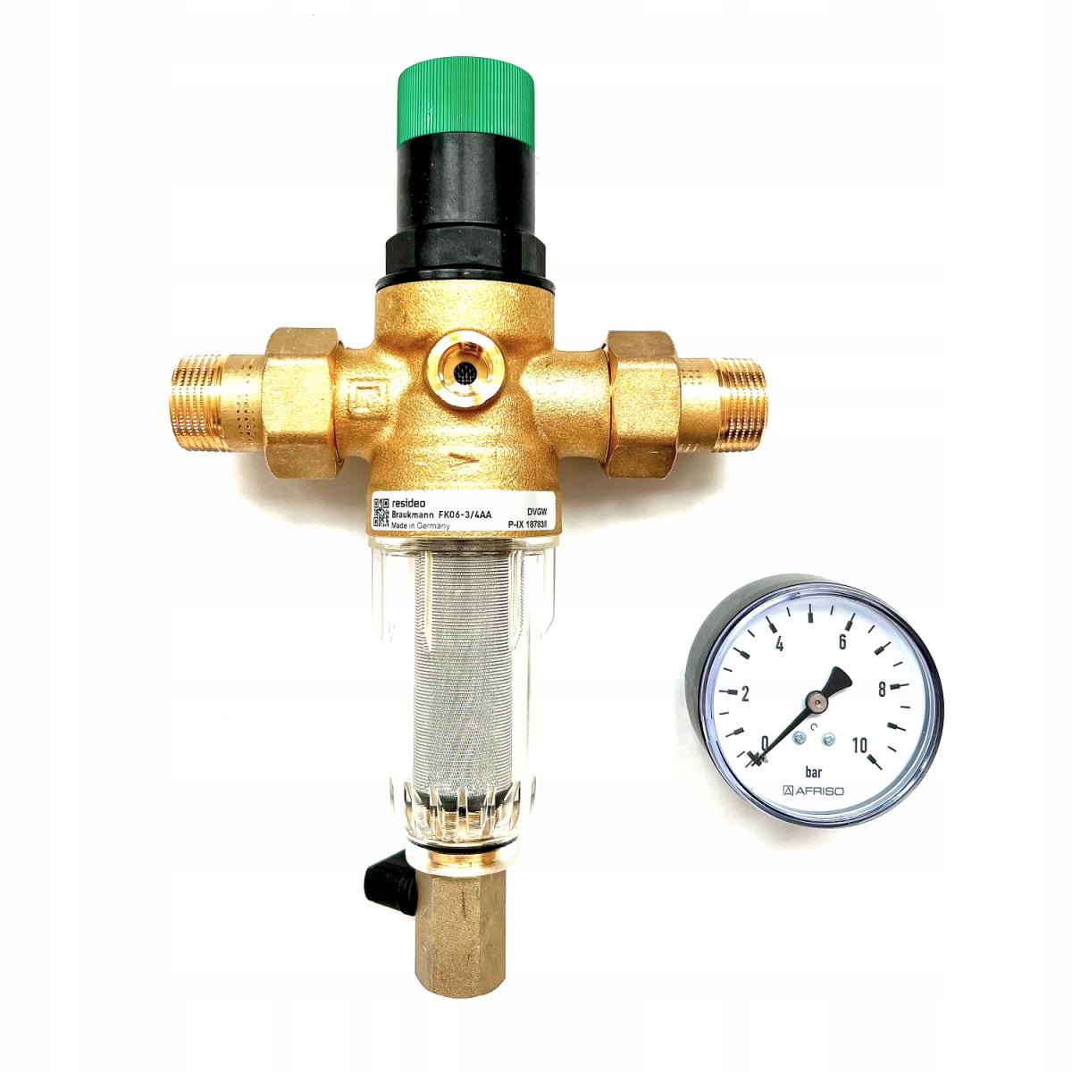 Filtr mini-plus z regulatorem ciśnienia, 1, z opłukiwaniem