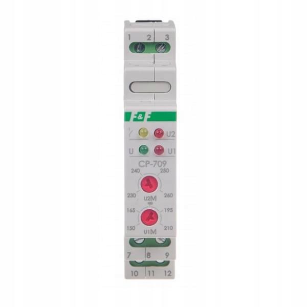 F&F Przekaźnik napięciowy CP-709 jednofazowy, Un=450V+N, I=16A , 1 moduł