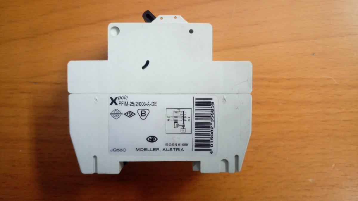 EATON Wyłącznik różnicowoprądowy 2-biegunowy PFIM-25/2/003-A-MW