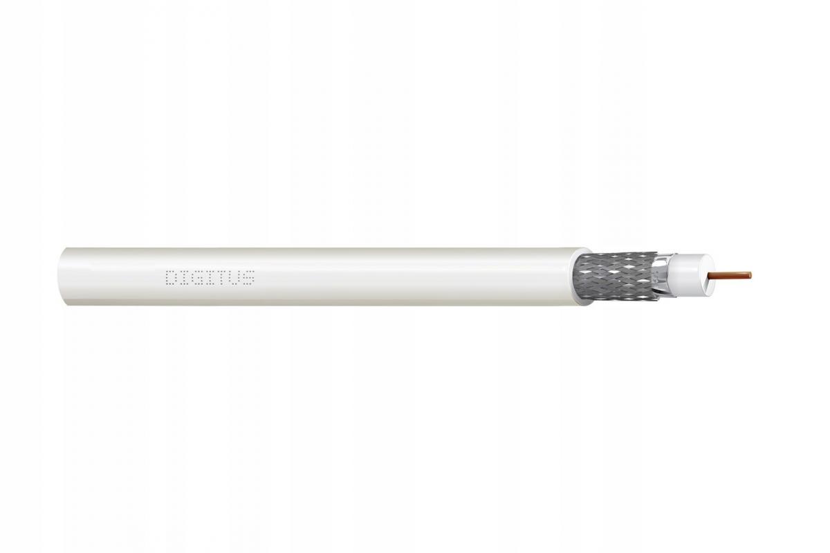Kabel koncentryczny DIGITUS RG-6, 75 Ohm, ekran (2 x folia +oplot 77%), Eca