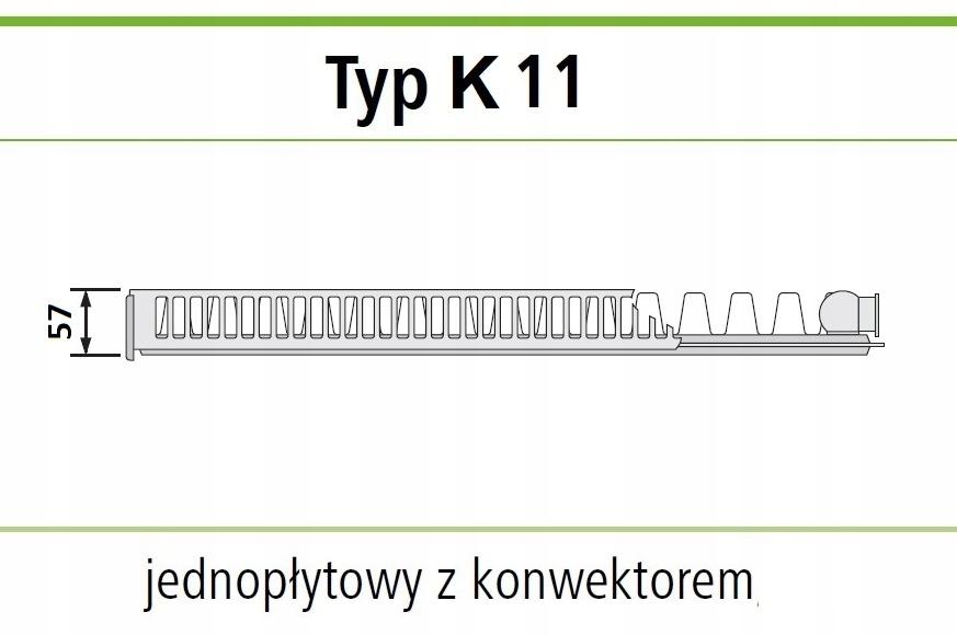 Grzejnik stalowy STELRAD C 11 600x1800 boczny 48h