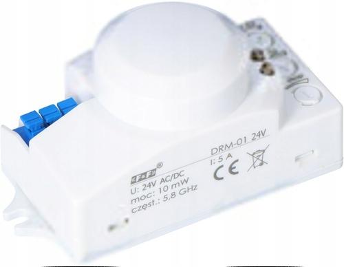 F&F Mikrofalowy czujnik ruchu 360 stopni 24V DRM-01 DRM-01-24V