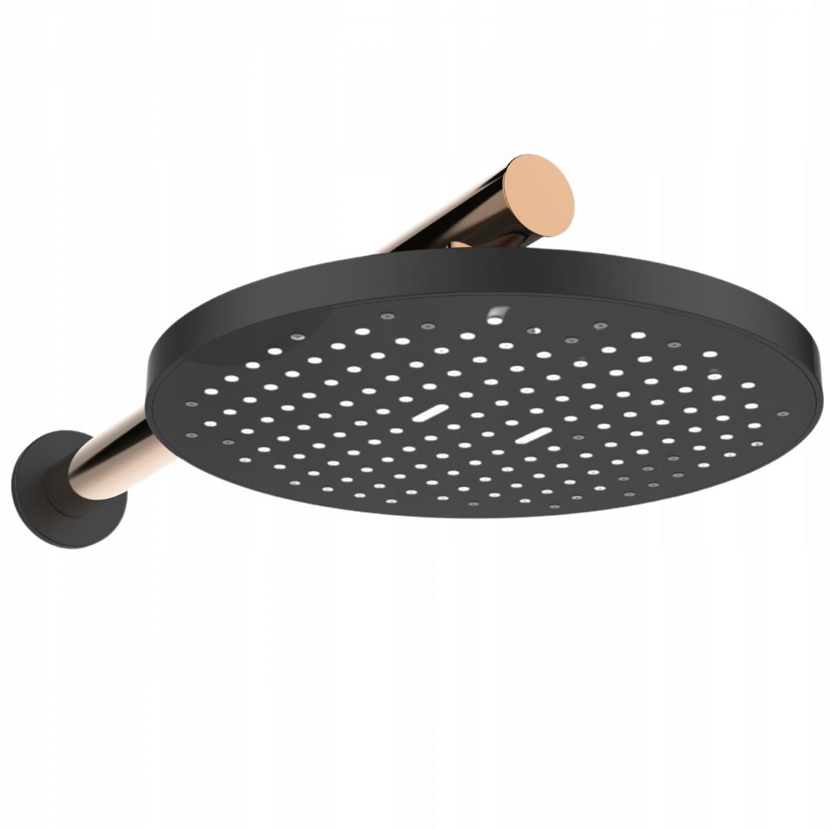 INVENA ZESTAW PODTYNK Z BATERIĄ PODT 2F MOONLIGHT TREND CZARNY/ROSE GO