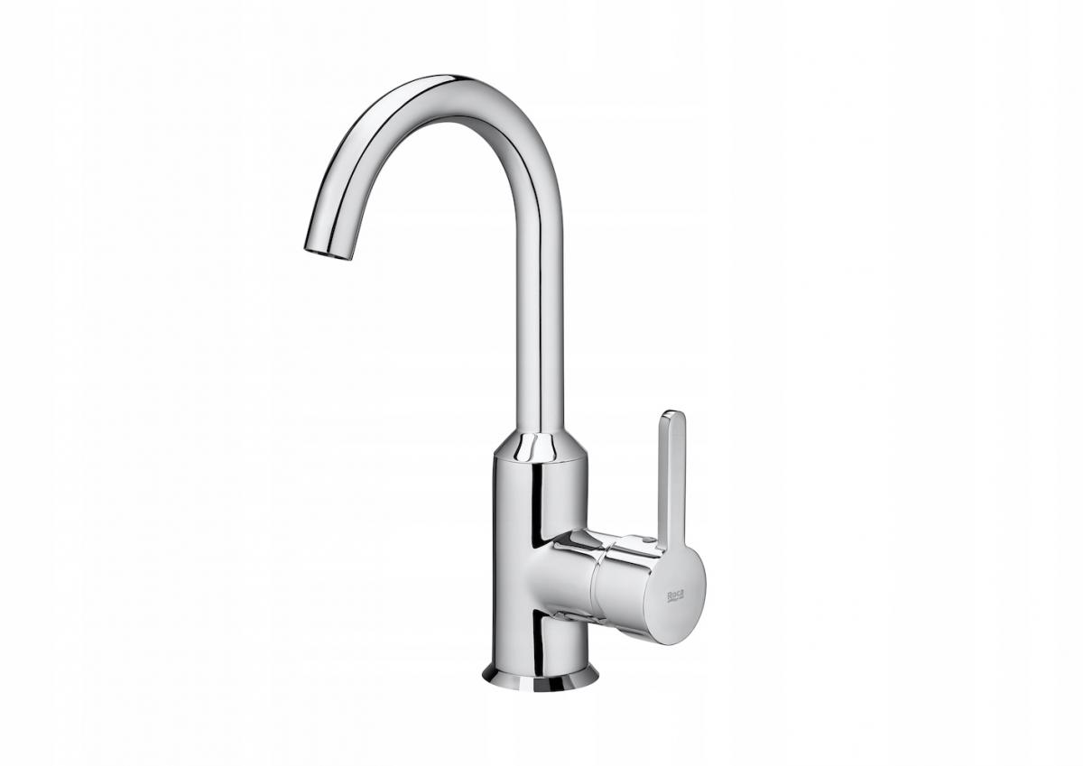 Bateria umywalkowa wysoka ROCA CARMEN 2-uchwytowa 1-otworowa mosiężna chrom