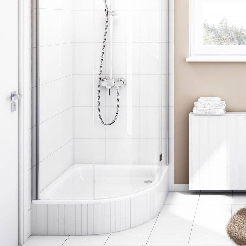 SCHEDPOL Brodzik akryl Grawello z podbud Stabilsound Plus 90x90 półokrągły