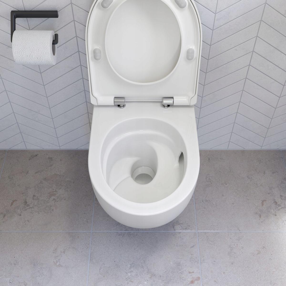 Zestaw wiszącej miski WC Geberit Selnova, lejowa, TurboFlush, z deską sedes
