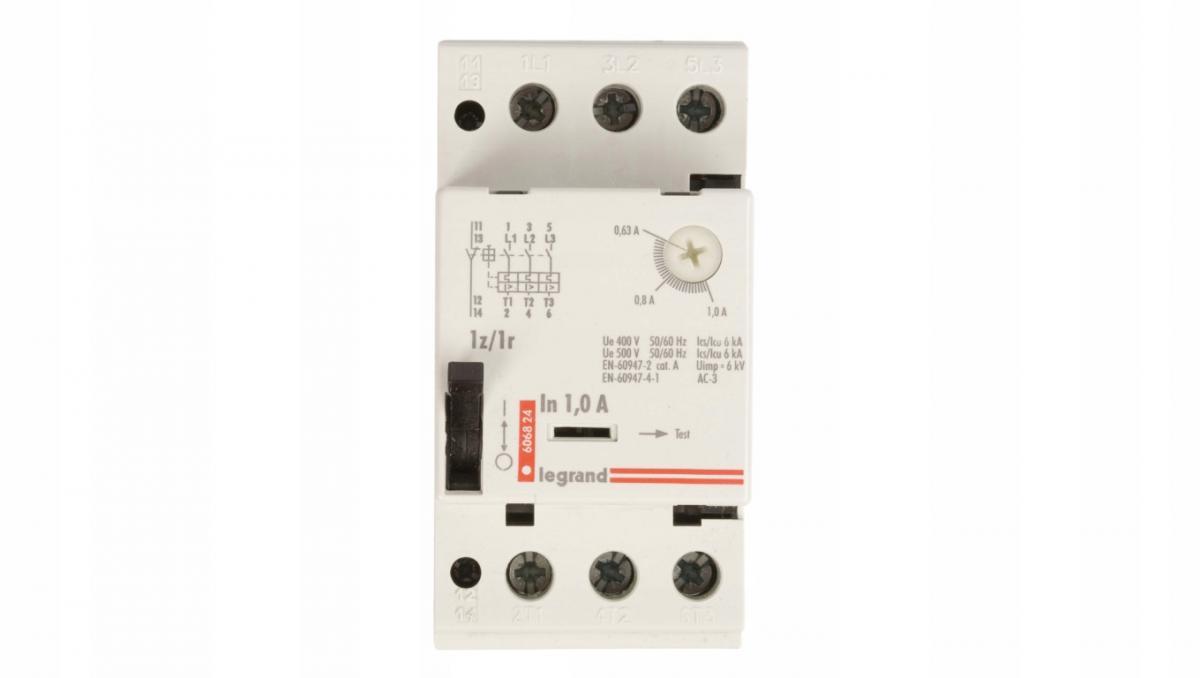 LEGRAND Wyłącznik silnikowy M250 1Z/1R (0,63A - 1A)