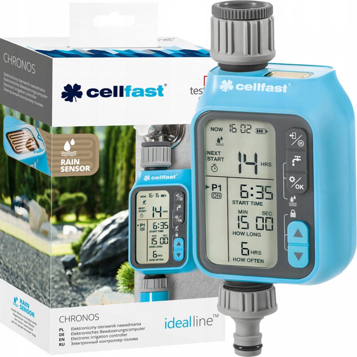 CELLFAST Elektroniczny sterownik nawadniania Chronos IDEAL