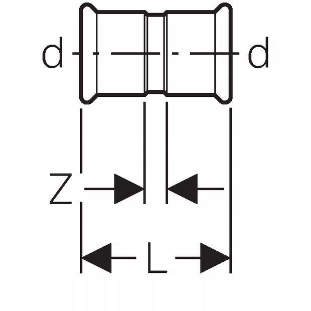 GEBERIT Mufa Geberit Mapress C-Stahl d76,1