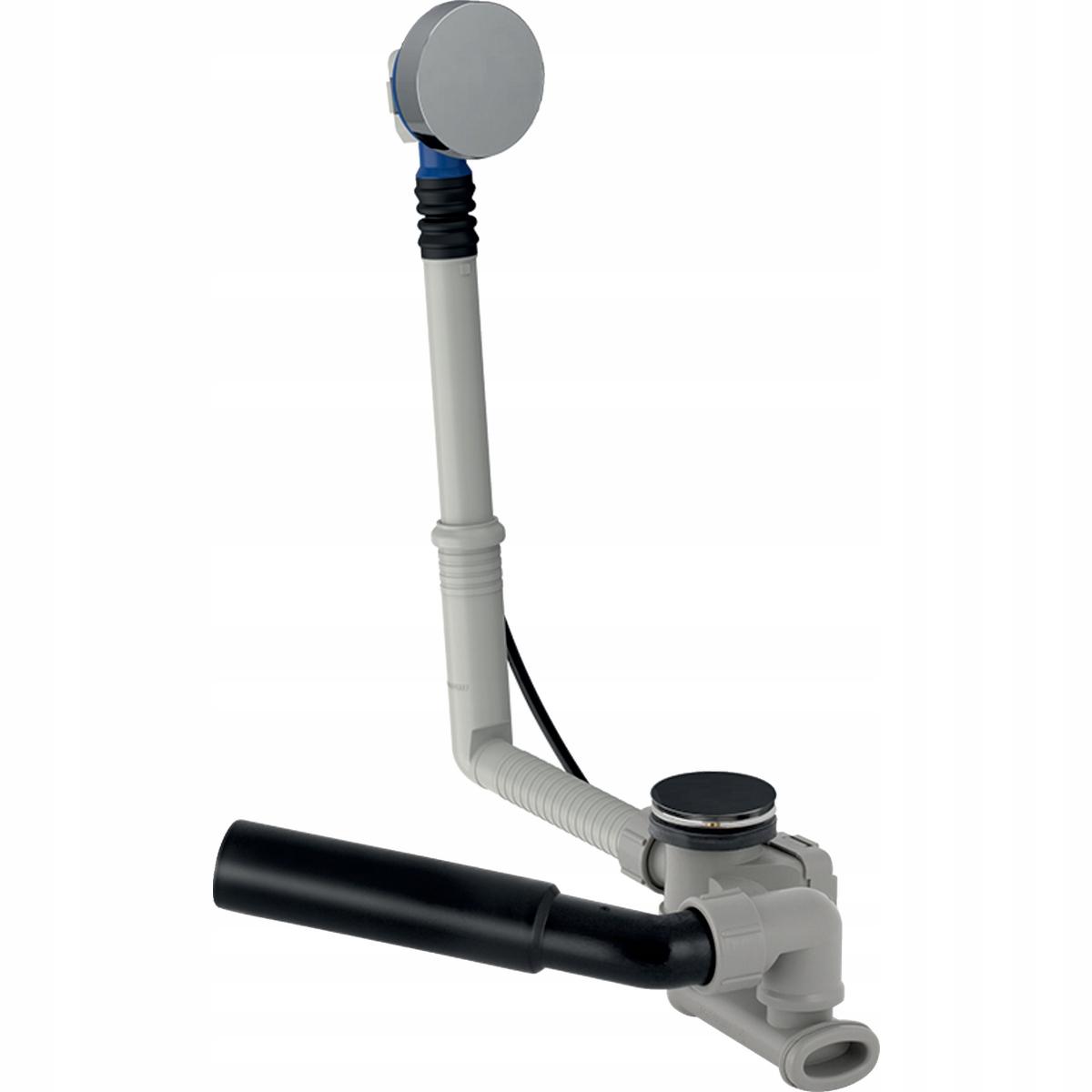 GEBERIT Syfon wannowy z korkiem automatycznym i przelewem chrom