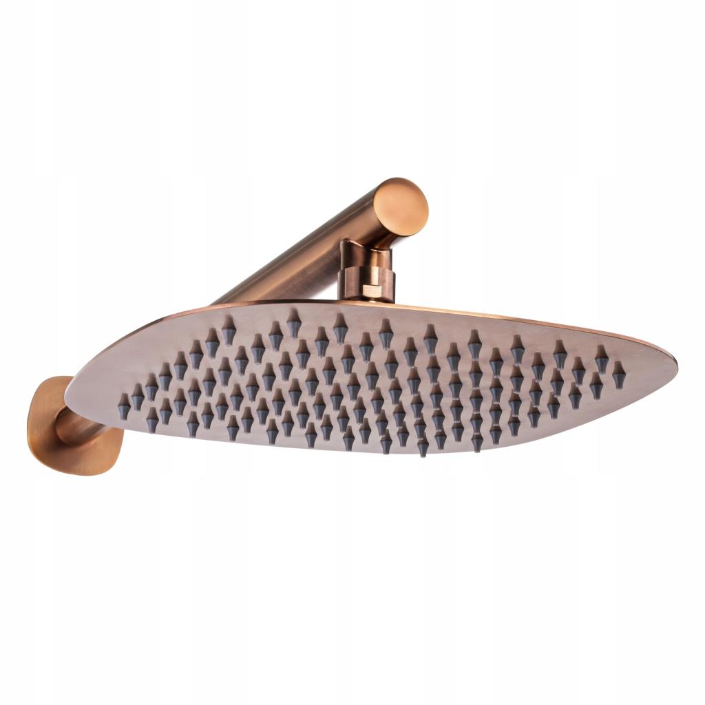 INVENA ZESTAW PODTYNKOWY Z BATERIĄ PODTYNKOWĄ 2F GLAMOUR MIEDŹ INVENA TREND