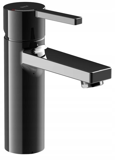 Bateria umywalkowa sztorcowa wysoka ROCA NAIA BLACK 1-uchwyt. 1-otw. Czarna