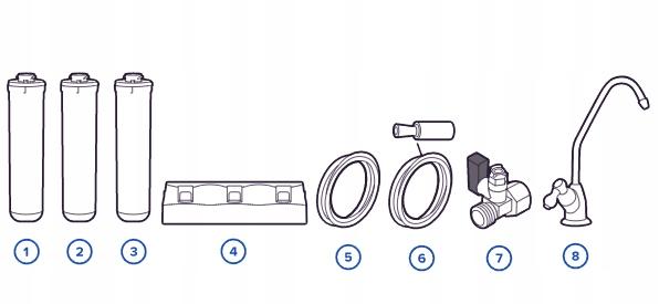 AQUAPHOR Filtr Kryształ A filtrujący wodę (K5, K2, K7)