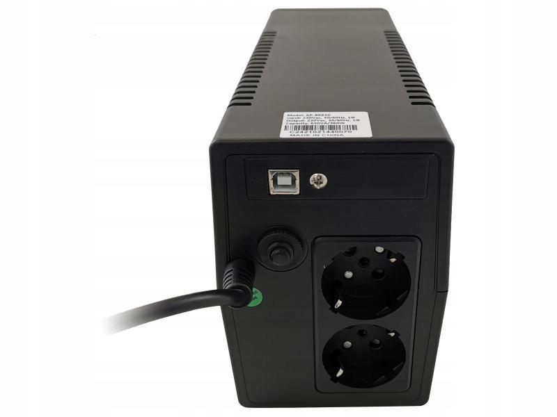 Zasilacz awaryjny UPS 850VA 480W 12V 9AH typu Line-Interactive AVR AVIZIO P