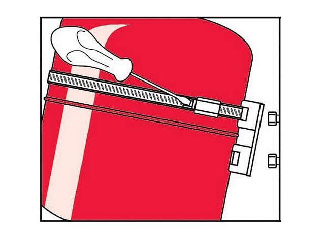 Taśma mocująca do naczyń wzbiorczych 8-25L do średnicy 325mm