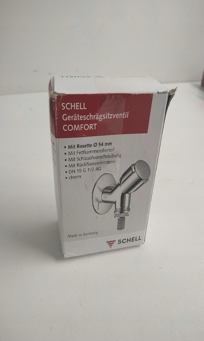 SCHELL Zawór skośny z blokadą strumienia 1/2 x 3/4 SCHELL COMFOR