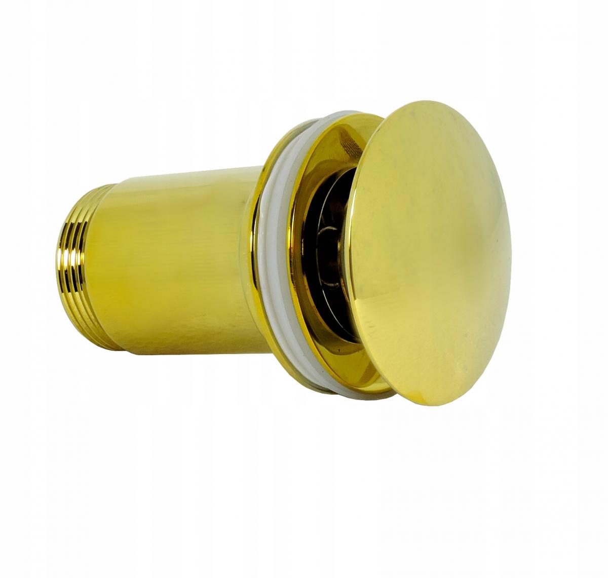 INVENA KOREK CLICK-CLACK, MOSIĘŻNY, UNIWERSALNY, DUŻY GRZYBEK, ZŁOTY